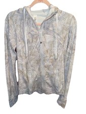 526 Lululemon Define Jacket Nulu Gossamer Floral Sz 8 RARE