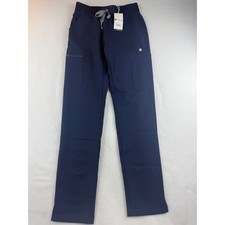 FIGS Technical Collection Yola Yoga Band XXS Navy Blue Women's Scrub Pants NWT