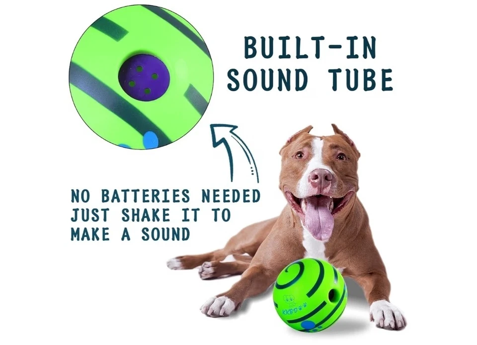 PREMIUM Wobble Wag Giggle Ball para cães brinquedos interativos para cachorros - Imagem 2 de 2