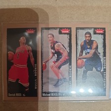 2008-09 FLEER #236 DERRICK ROSE/MICHAEL BEASLEY/O.J. MAYO RC