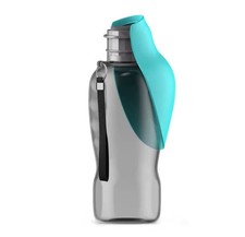 800ml tragbare Hundewasserflasche mit Trinkschale für Reisen & Outdoor
