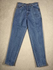 Vintage Lands' End Mom Jeans Womens 10 Blue High Rise Relaxed 27x30 Denim