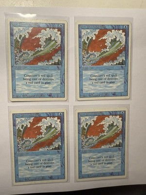 4x Blue Elemental Blast Revised Edition Normal Playset
