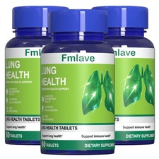 3x Lung Cleanse  Detox Support Clear Lungs a Healthy Lungs Supplement 60 counts