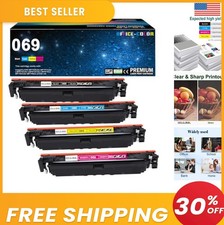 069 Toner Cartridge Set 4 Pack Black Cyan Yellow Magenta High Yield Laser