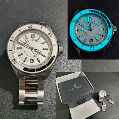 Steinhart Ocean Two Premium - RARE - Scallop Bezel White Face