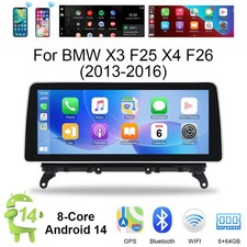 12.3" 64G Touch Carplay Car Stereo Navi Radio 4G BT5.0 For BMW X3 F25 X4 F26 NBT