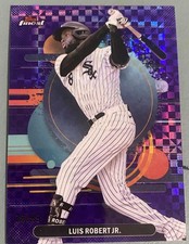 2025 Topps Finest - Uncommon Luis Robert #176 Purple Checkerboard Refractor /99