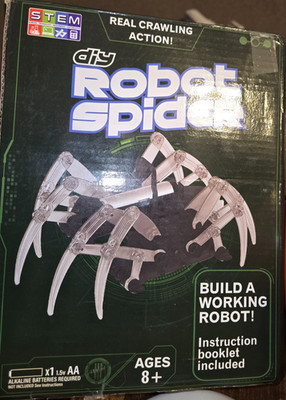 DIY Tech Kit Robot Spider Build a Working Real Crawling Action STEM  Science 8+y