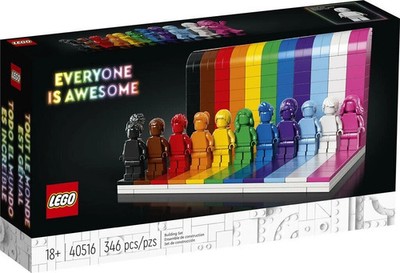 40516 EVERYONE IS AWESOME pride rainbow mini figures lego legos