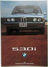 1976 Bmw 530i Sales Folder