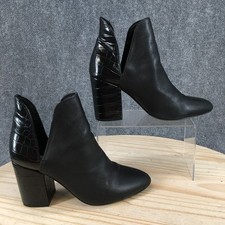 Steve Madden Boot Womens 8.5 ROOKIE/ROOK01S1 Ankle V-Cut Silhouette Bootie Black