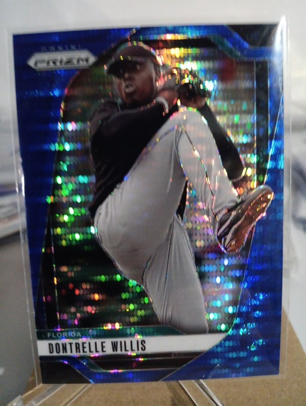 2025 Panini Prizm - Dontrelle Willis #154 Blue Pulsar Prizm /75 Marlins