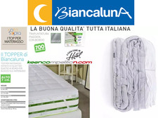 Biancaluna topper lettino materasso letto singolo alto cm 7 microfibra 700gr/mq