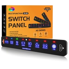 Panel de interruptor de 8 velocidades AUXBEAM AS-R80 encendido-apagado LED luz de coche control de circuito 12V/24V