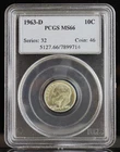 1963-D Roosevelt Dime PCGS MS66