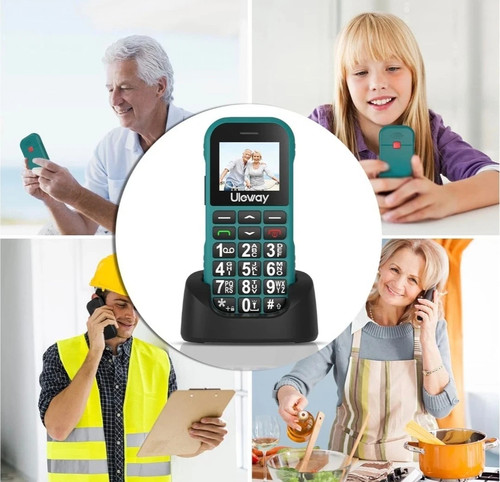 Uleway G190 Green Dual Sim Unlocked 1.77"Big BUTTON,SOS Keys Senior Mobile Phone - 第 12/12 張圖片