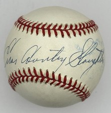 Enos Slaughter Autographed Baseball with full signature, PSA/DNA COA