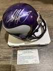 Adrian Peterson autographed signed mini helmet NFL Minnesota Vikings Leaf