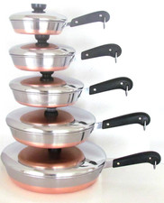 REVERE WARE PRE 68 SKILLET LOT FRYERS, SKILLETS PANS ORIGINAL LIDS EXCELLENT