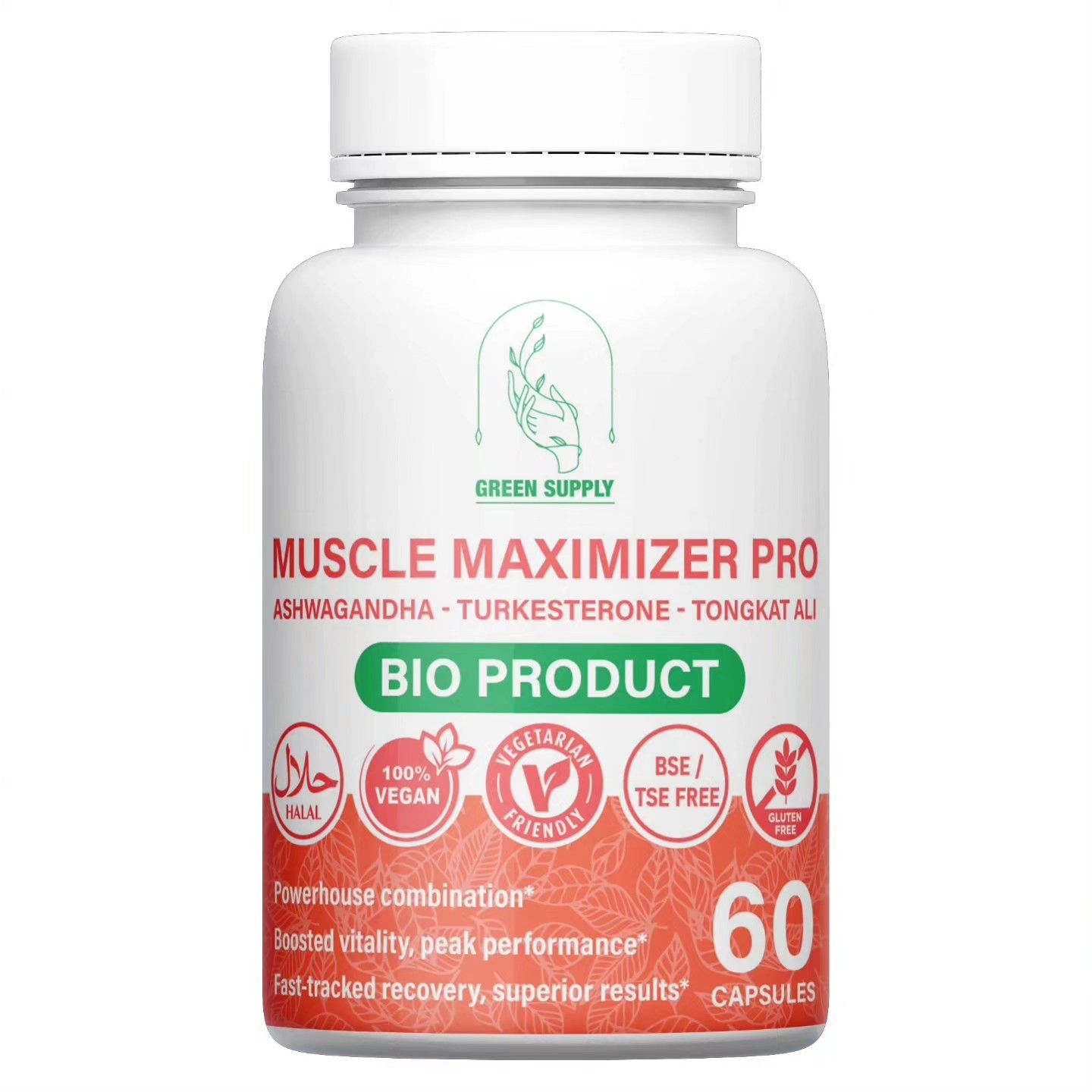 Extrait naturel Muscle Maximizer Pro 750mg qui booste l'endurance sportive