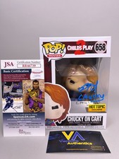 Brad Dourif Signed Chucky on Cart Child's Play 2 Funko Pop #658 w/ JSA COA