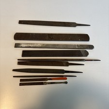 Vintage Hand File Lot Nicholson Flat Round Ta...