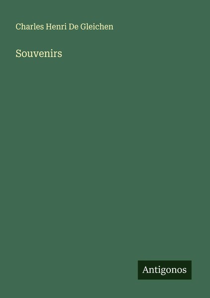 Charles Henri De Gleichen | Souvenirs | Taschenbuch | FranzöSisch (2025)-image