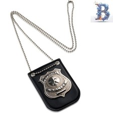 Multicolor Police Badge for Kids - Removable Chain Clip for Versatile Play