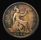 1864 Victoria Penny — photo from another recent sale