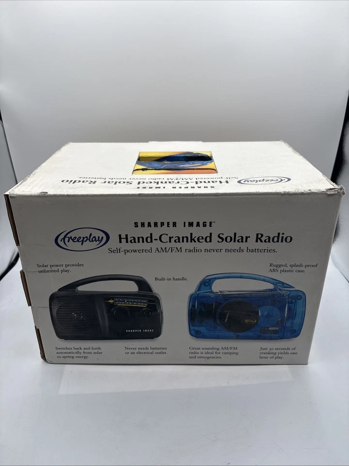 SHARPER IMAGE Hand-Cranked Solar Radio A.M/F.M - Image 3 of 4