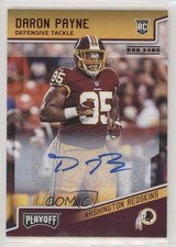 2018 Panini Playoff Rookies Red Zone Auto Daron Payne #245 Auto 1u6