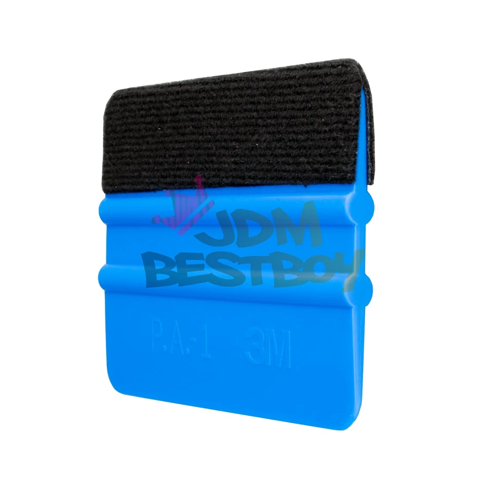 3M Blue Squeegee Rubber Applicator Tools Felt Edge Decal Tips x3 Vinyl Wrap Kit - Image 4 of 4