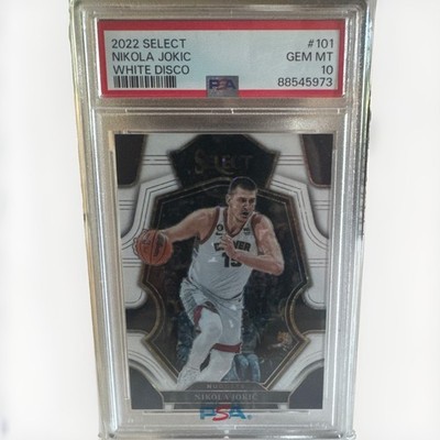 Nikola Jokic 2022-23 Panini Select NBA White Disco Prizm /75 PSA 10 GEM MT 💎