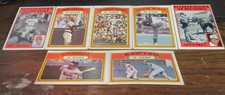 7) 1972 Topps In Action & Young Photos #40 #42 #172 D.Evans #298 #306 #493 #495