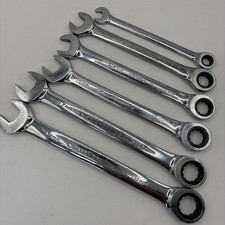Gearwrench Ratcheting Metric Wrench 6 Piece Set 9mm 13mm 14mm 15mm 17mm 18mm