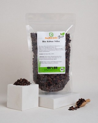 2 kg | Bio Kakao Nibs | unbehandelt | Kakao Bohne | Buxtrade | Bio