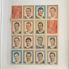 NHLPA 1972-73 NHL Players Photo Album Series #8 Vintage Card Sheet Hodge