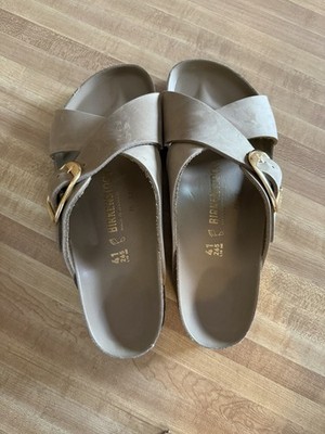 NWOB Birkenstock Siena Big Buckle Oiled Leather Tobacco Brown Size 10 10.5, 41
