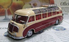 Super Best Edition Minichamps 1/43 1953 Setra S8 Bus Wine Red/Beige