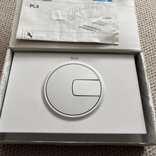 Roca Flush Plate PL4 For Wc Frame & Concealed Cistern White and Grey 