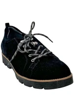 Vionic Women's Suede Lace Up Shoes Ballari Black