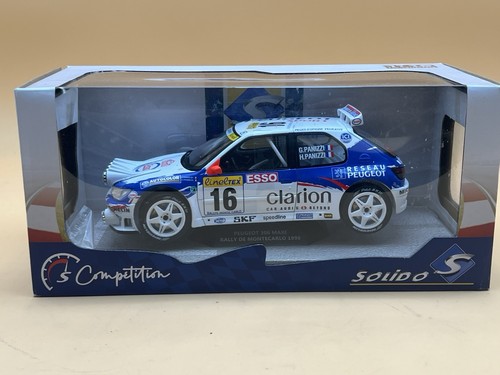 1/18 Solido S1808303 Peugeot 306 Maxi Rally Montecarlo 1998 Panizzi Night