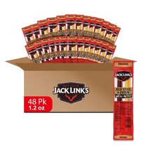Jack Link's Original Beef Jerky Sticks and Cheese 1.2 Ounce Pack of 48