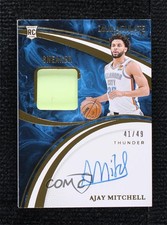2024 Panini Immaculate Sneaker Swatches Signatures 41/49 Ajay Mitchell Auto 1d59