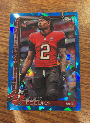 Emeka Egbuka [Image Variation] #312 2025 Topps Chrome Sapphire card
