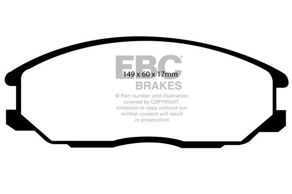 EBC DP1332 BRAKE PAD SET DISC BRAKE Front