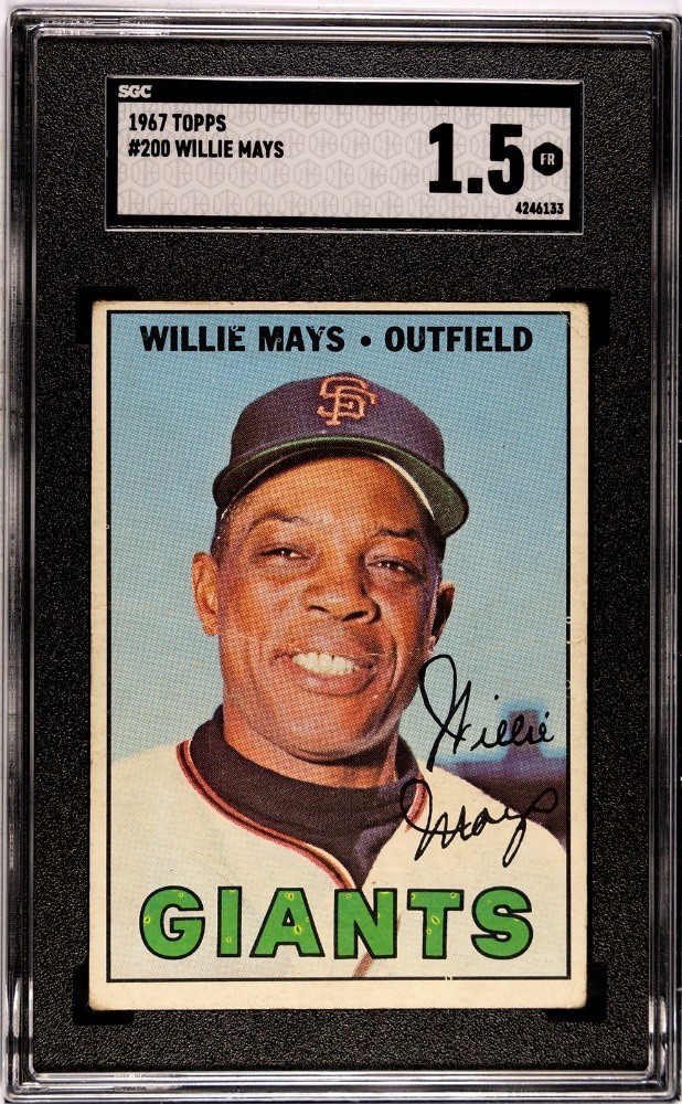 1967 Topps - Willie Mays #200 SGC 1.5
