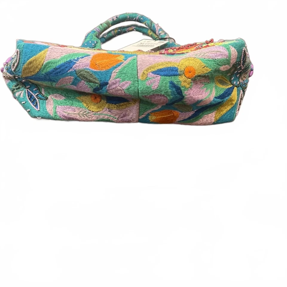 Bolso de Mano para Mujer Zara Colorido Floral Con Cuentas Nuevo con Etiquetas Agotado Foto 3 de 4