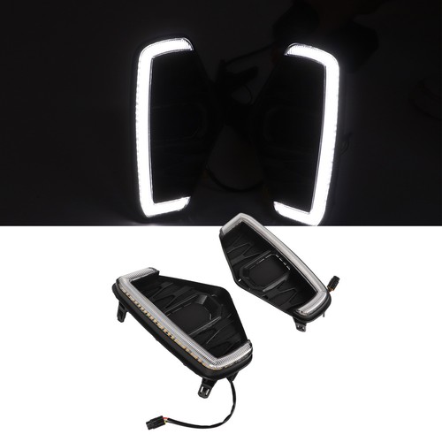 2pcs LED Daytime Running Light Turn Signal Fog Lamp 12V Auto For Navara NP300 - Picture 18 of 24